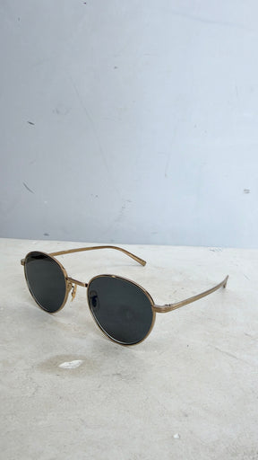 Oliver Peoples Gold Frame Round Sunglasses