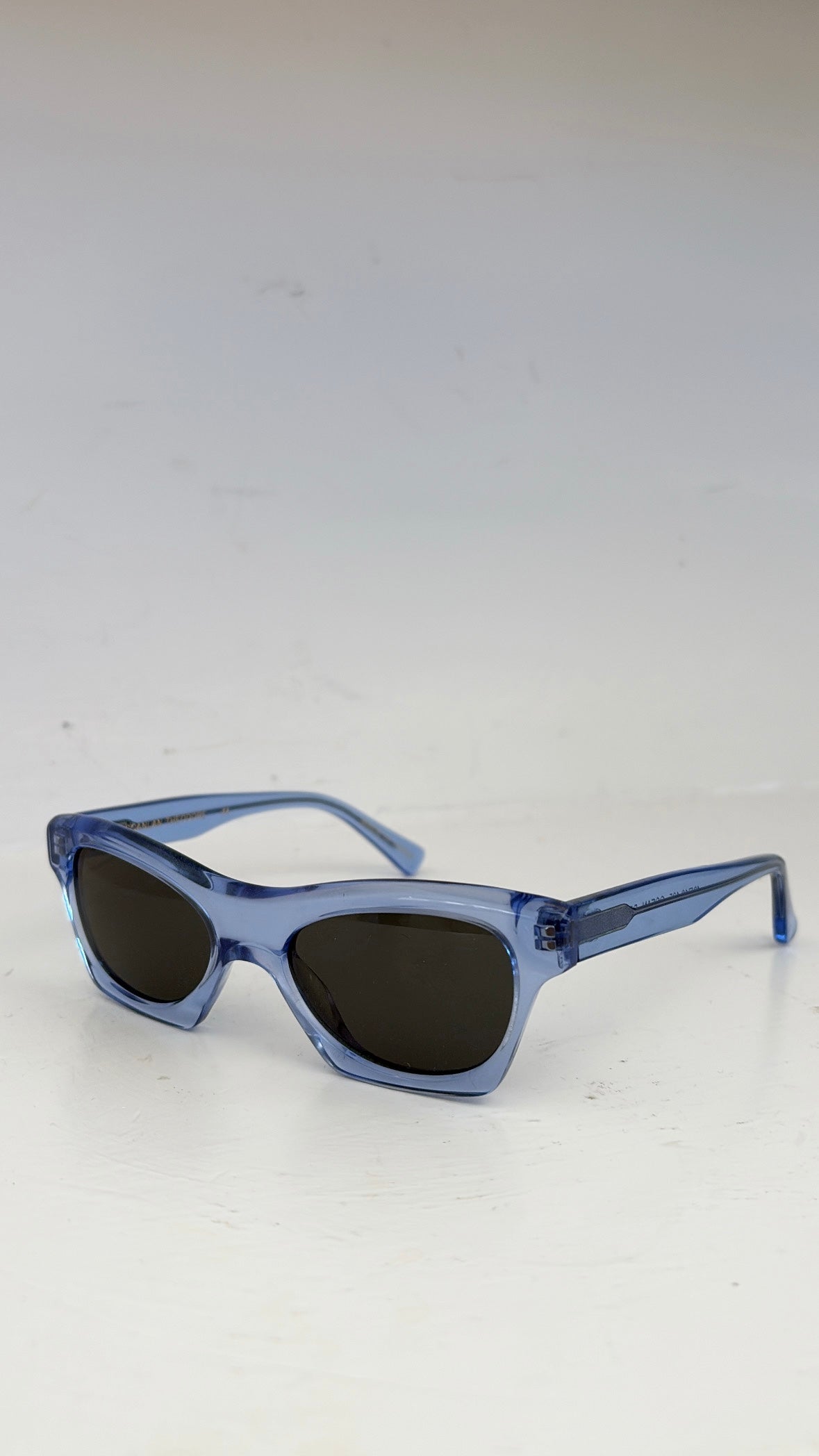 Scanlan Theodore Blue Acetate Cat Eye Sunglasses