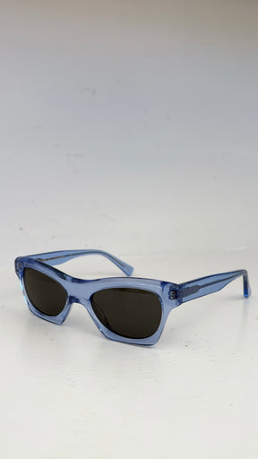 Scanlan Theodore Blue Acetate Cat Eye Sunglasses
