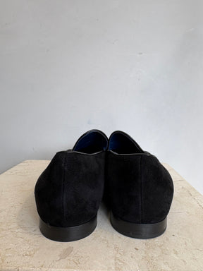 Proenza Schouler Black Suede Pointed Loafer, 38.5