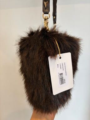 Scanlan Theodore Brown Faux Fur Shoulder Bag