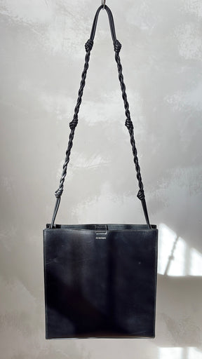 Jil Sander Black Leather Medium Tangle BAg