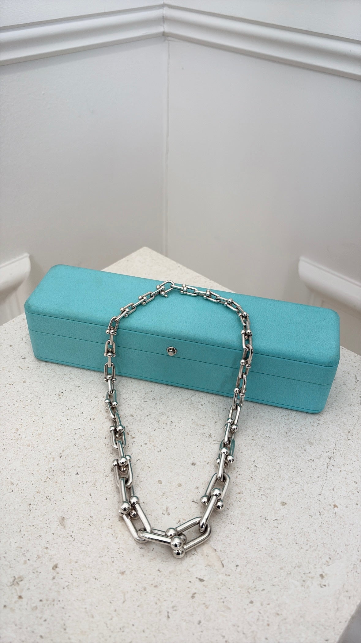 Tiffany & Co. Sterling Silver Graduated Link Necklace
