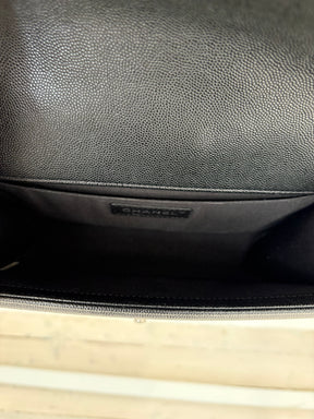 Chanel Black Caviar Leather 'Old Medium' Boy Bag