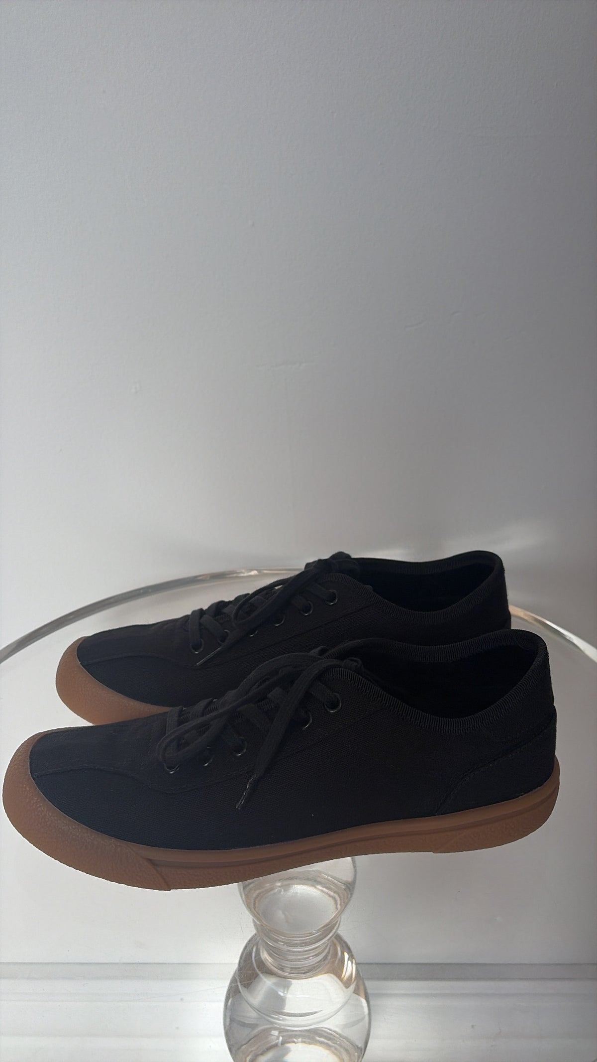 The Row Black Canvas Sneakers, 39