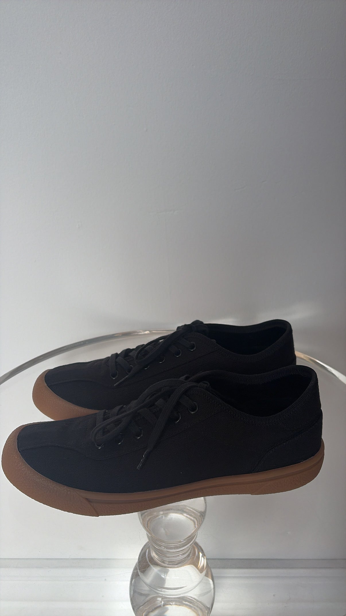 The Row Black Canvas Sneakers, 39