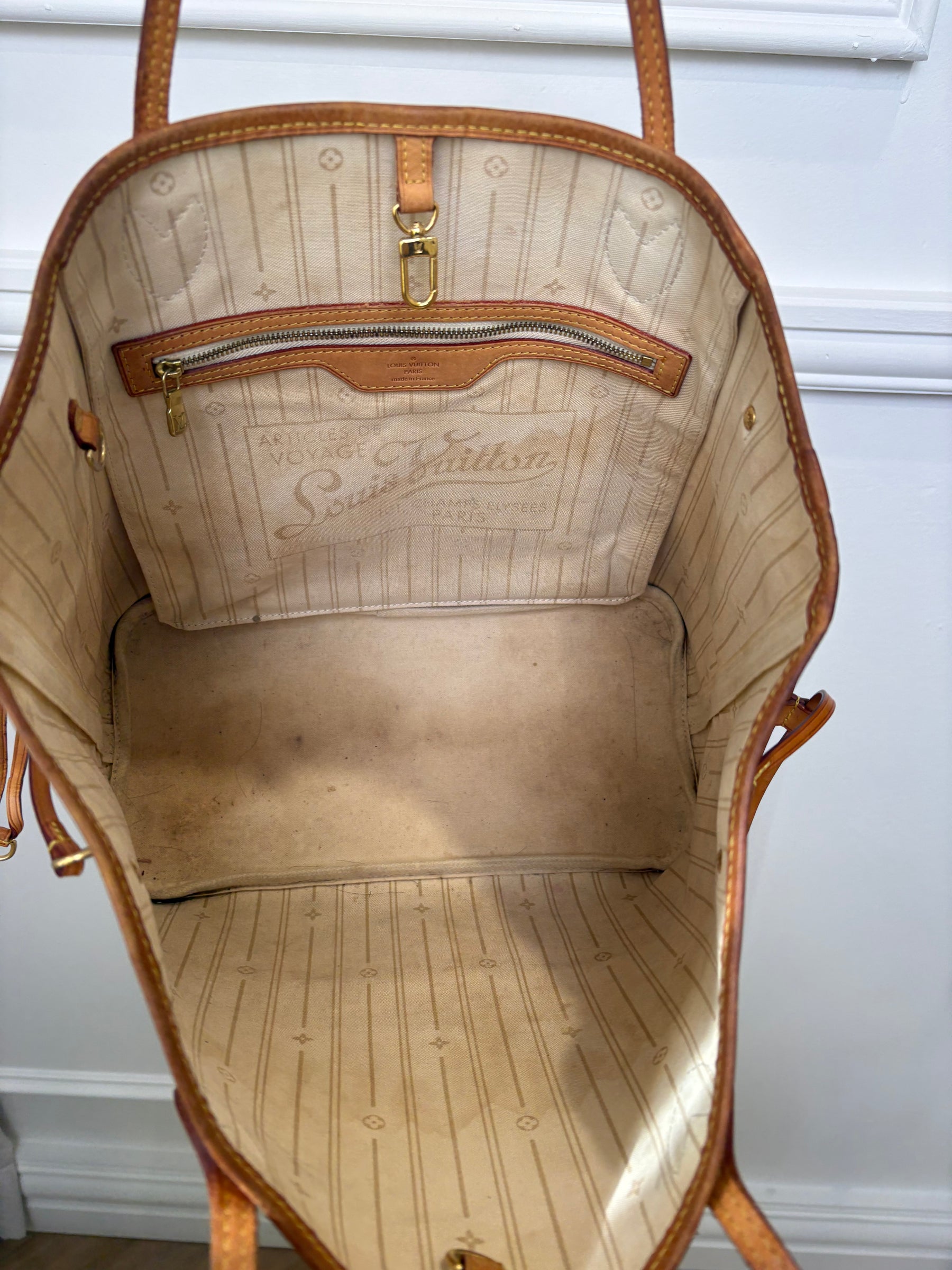 Louis Vuitton Damier Azur Neverfull Tote MM
