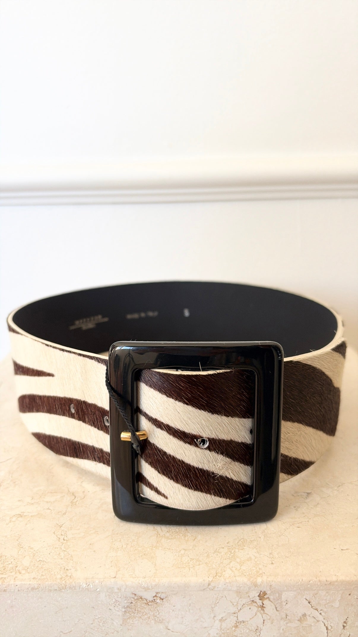 Weekend Max Mara Pony Hair animal Print Belt