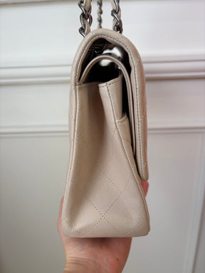 Chanel Stone Lambskin Leather Jumbo Flap Bag