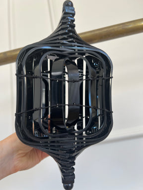 Cult Gaia Black Acrylic Lilleth Basket Bag