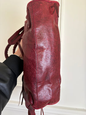 Balenciaga Merlot City Bag