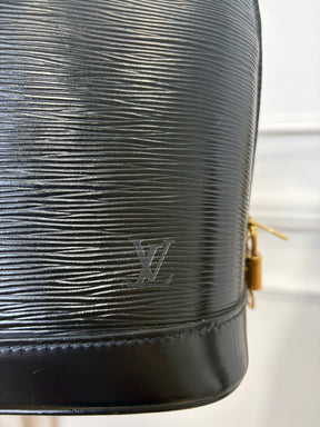 Louis Vuitton Black Epi Leather Alma PM Bag