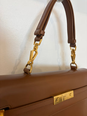 Saint Laurent Tan Leather Manhattan Top Handle Bag