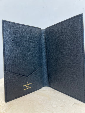 Louis Vuitton Black Empreinte Monogram Leather Passport Holder