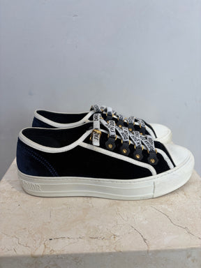 Dior Navy Velvet Walk'N'Dior, 36.5