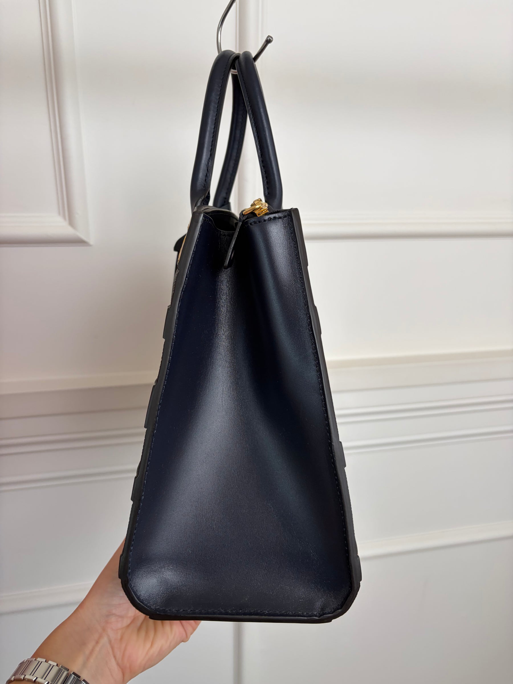 Louis Vuitton Calfskin Trunk City Steamer MM Bag