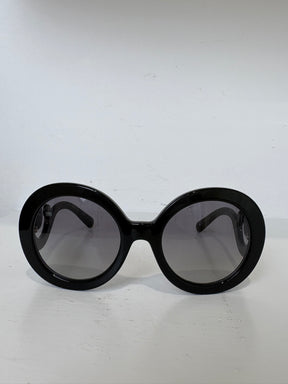 Prada Round Frame Sunglasses Black