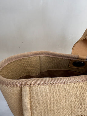 Chanel Beige Canvas Deauville Tote
