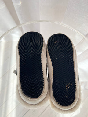 Golden Goose Glitter Toe and Quater Shealing Suede Star Backless Sneakers, 37