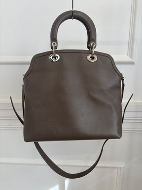 Dior Taupe Leather Grandville Tote