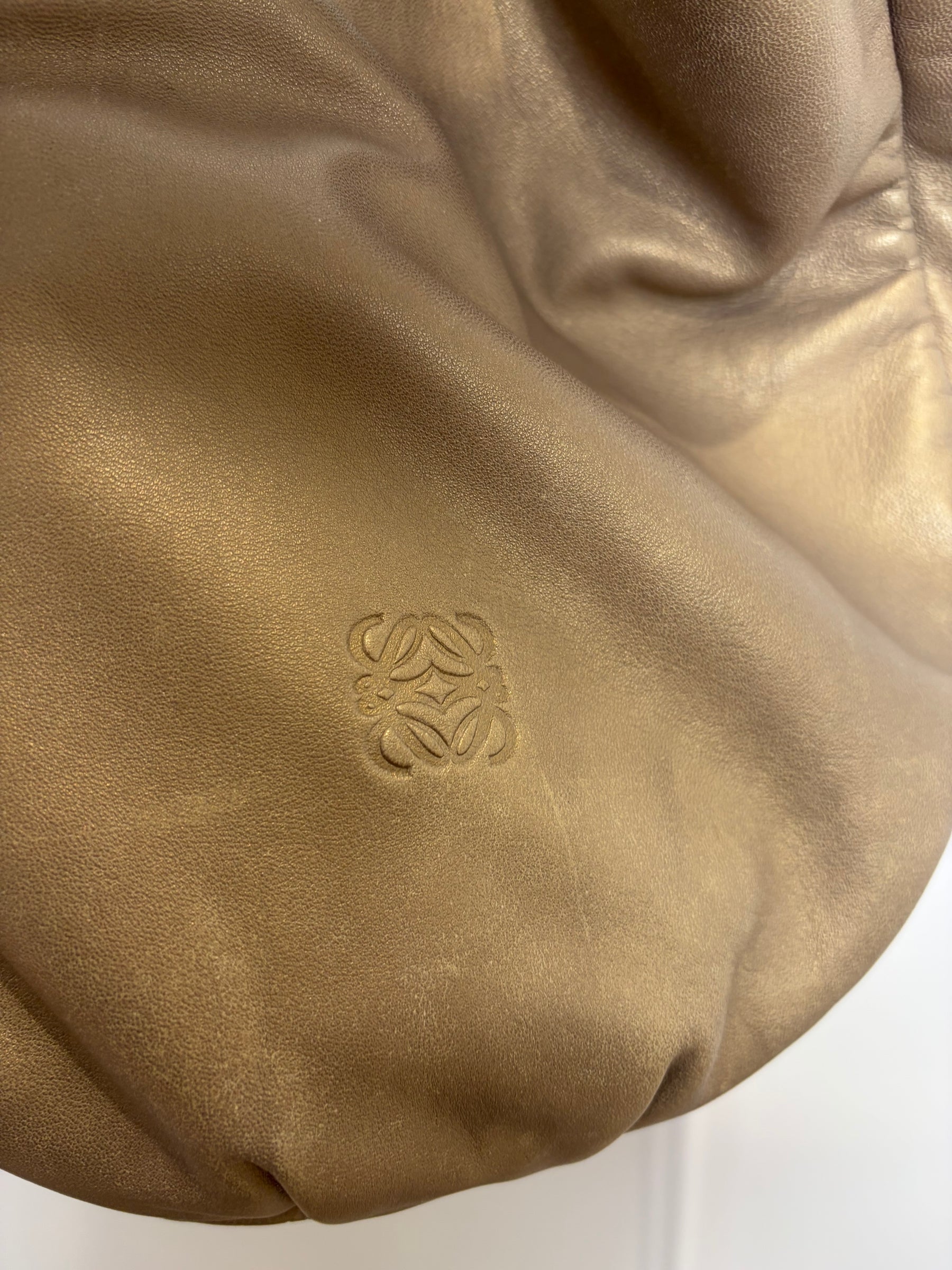 Loewe Hobo Gold Metalic Bag