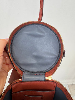 Oroton Iris Drum Bag In Light Rust