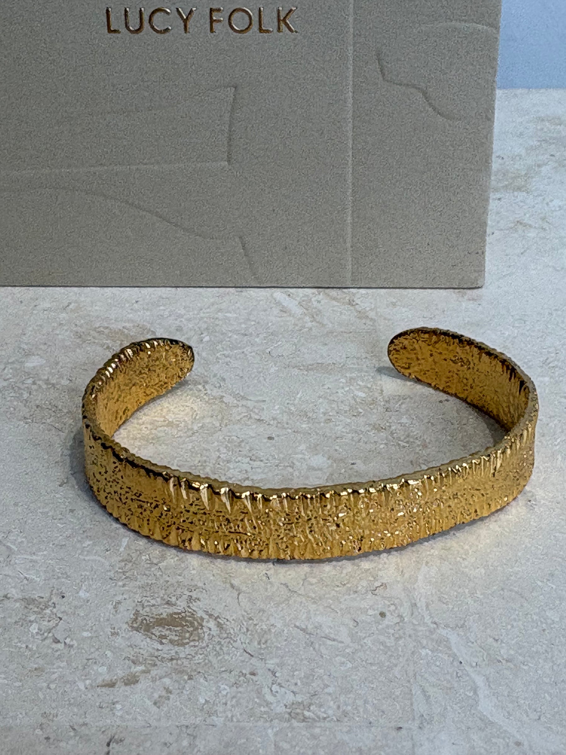 Lucy Folk Anchovy Cuff Gold Tone
