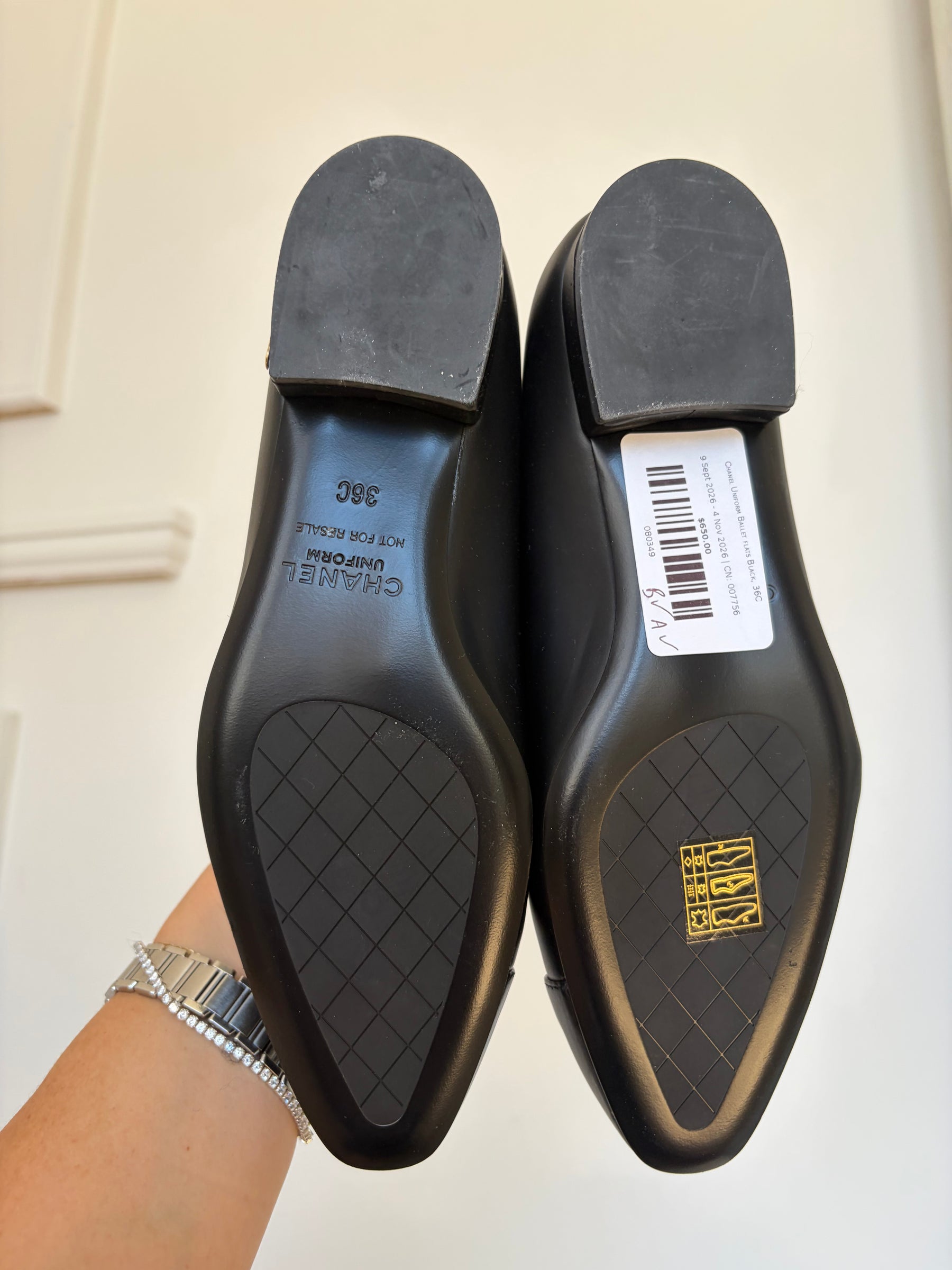 Chanel Uniform Ballet flats Black, 36C
