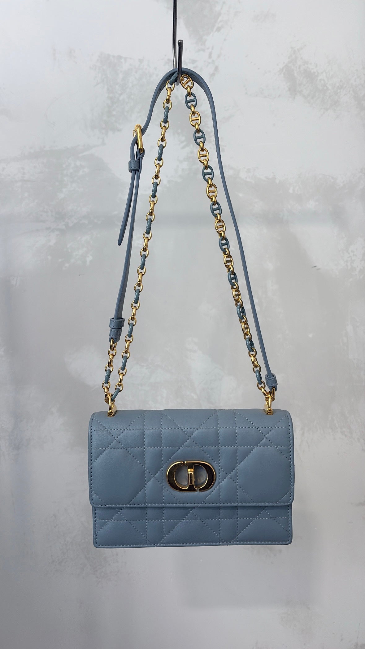 Dior Dusty Blue Miss Caro Mini Bag