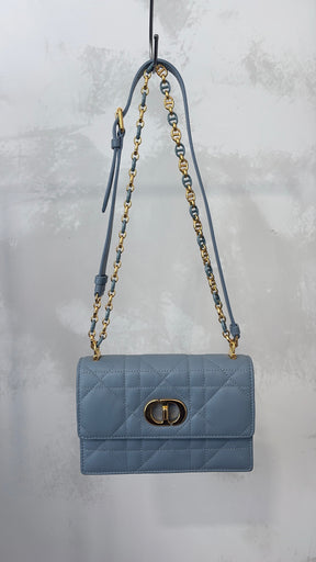 Dior Dusty Blue Miss Caro Mini Bag