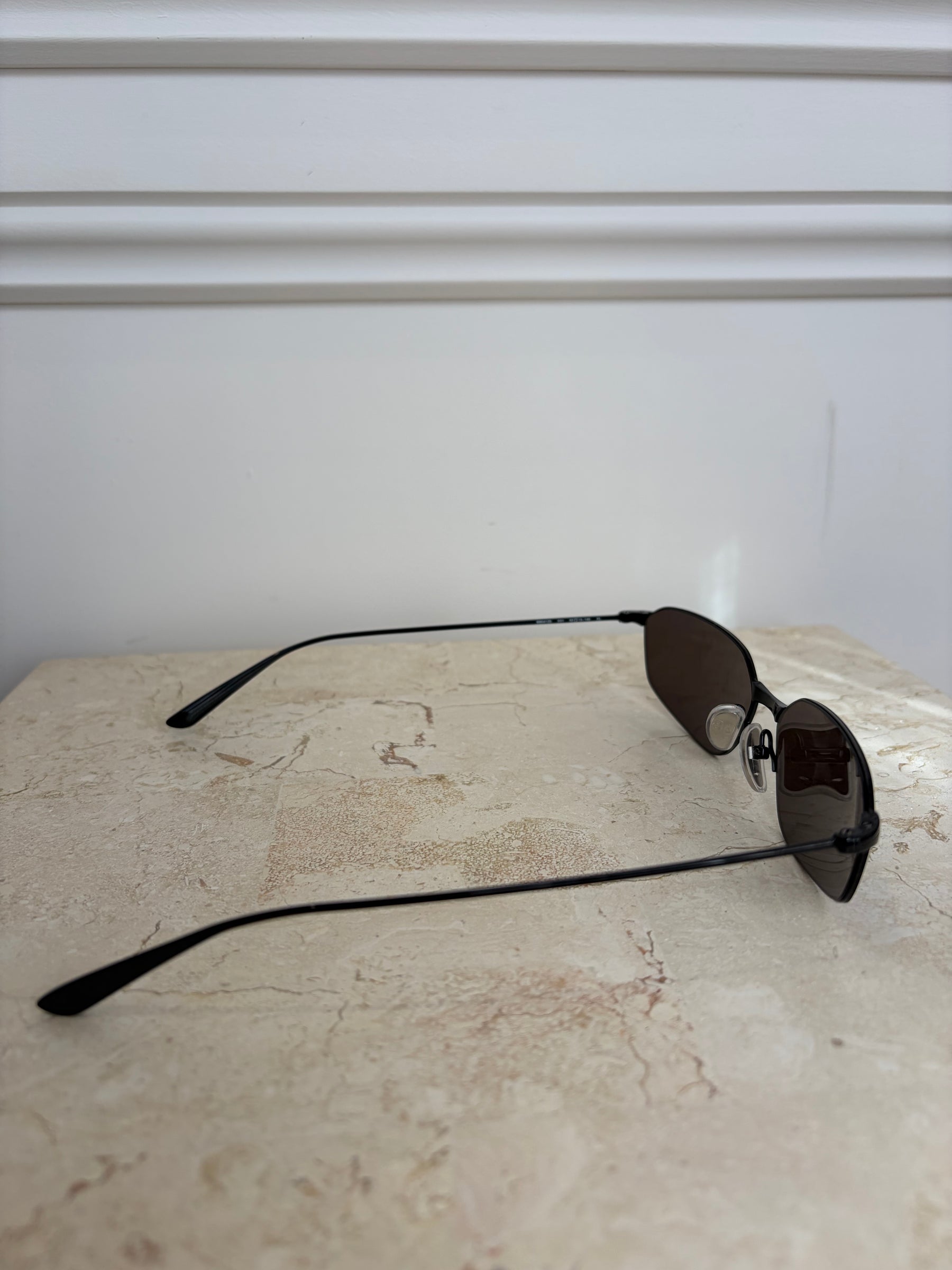 Balenciaga Black Wire Thin Sunglasses