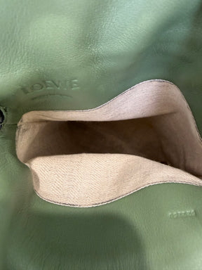 Loewe Green Leather Cross Body Pouch