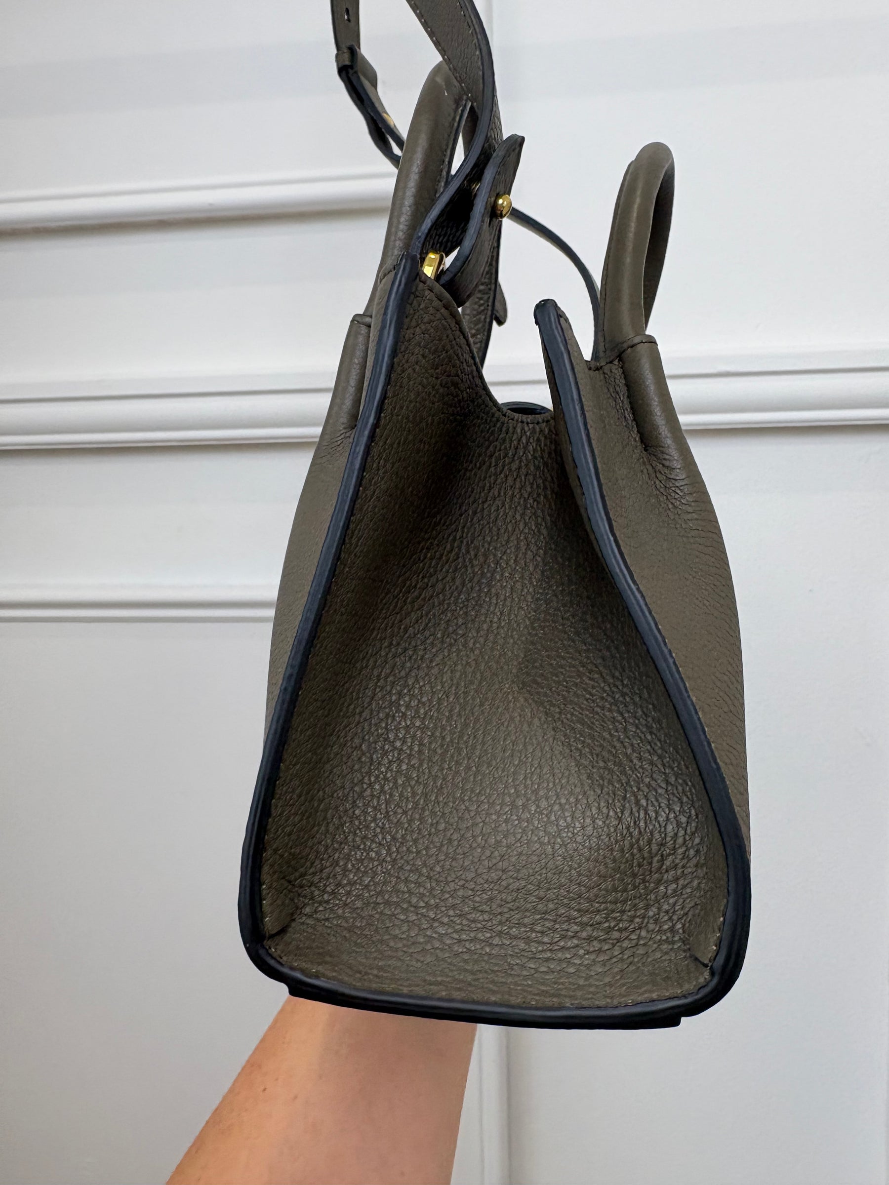 Rylan Dark Taupe Mini Tote Bag