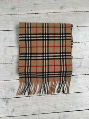 Burberry Vintage Heritage Checked Wool Scarf