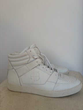 Anine Bing White High Top Sneakers, 40