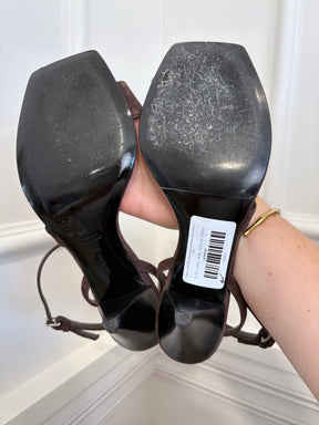 Camilla and Marc Brown Suede Ankle Strap Heels, 39