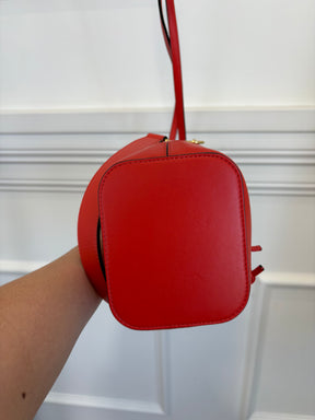 Fendi Lava Debossed Monogram Leather Mon Tressor Bucket Bag