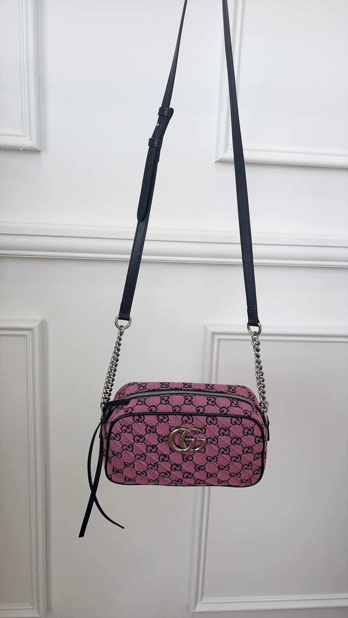 Gucci GG Marmont Multicolour Monogram GG Jacquared Shoulder Bag