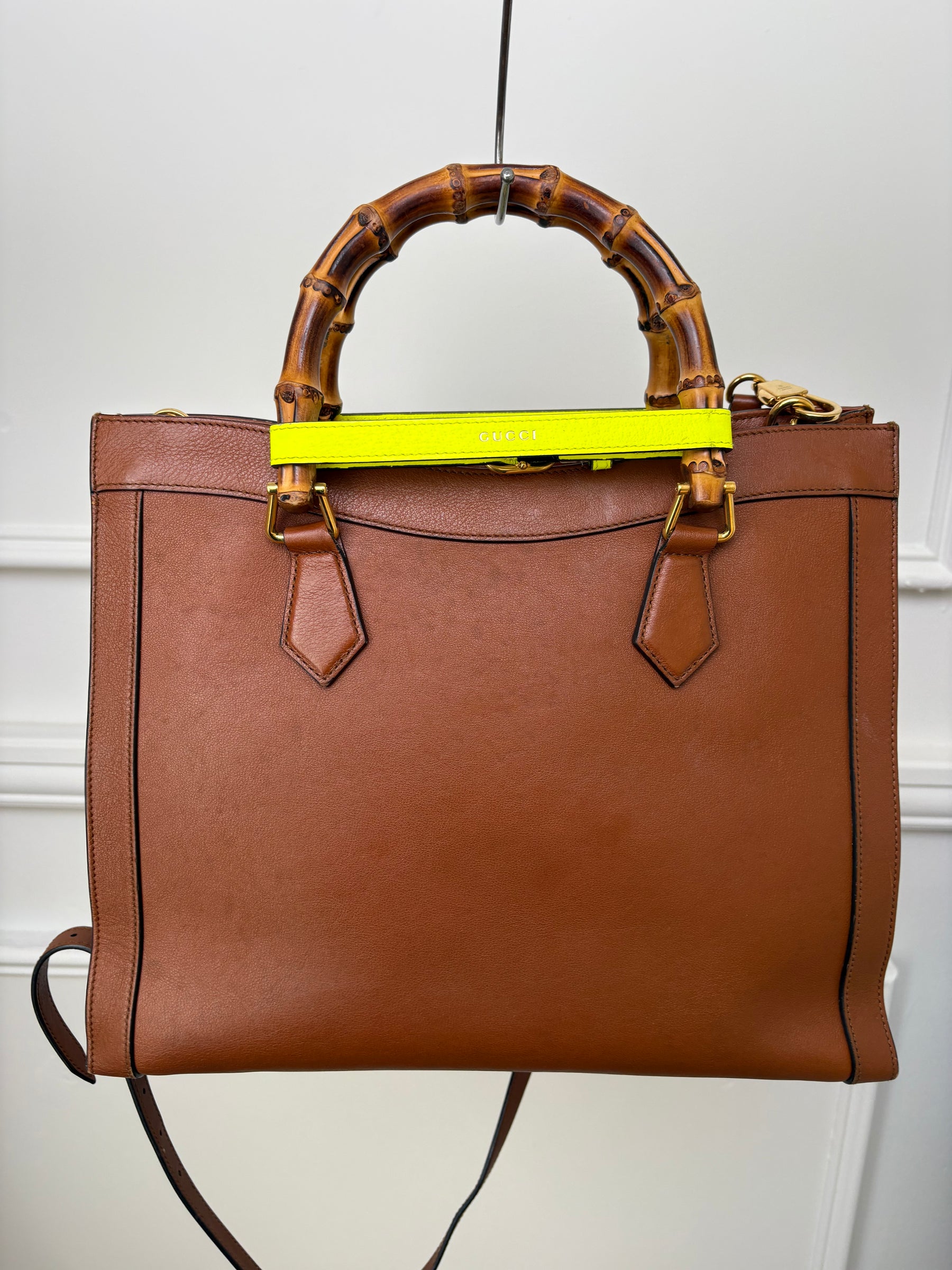 Gucci Tan Leather Diana Large Tote