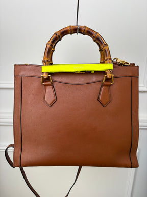 Gucci Tan Leather Diana Large Tote
