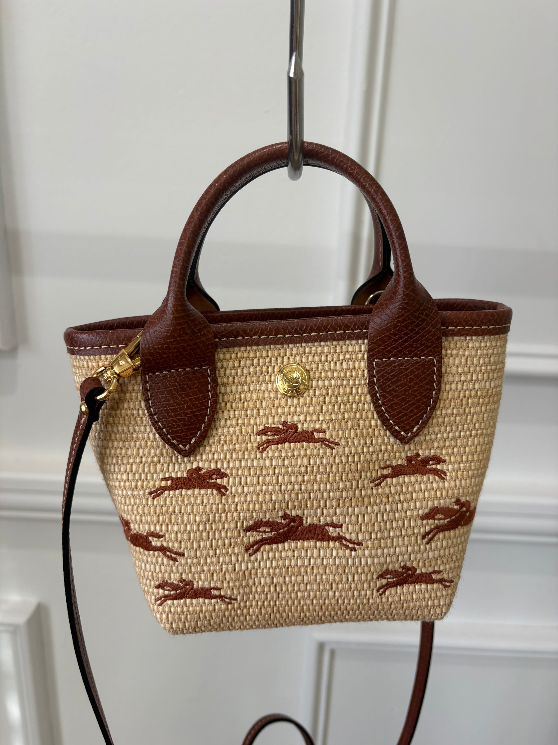Longshamp Le Panier Pliage basket Bag Natural, XS