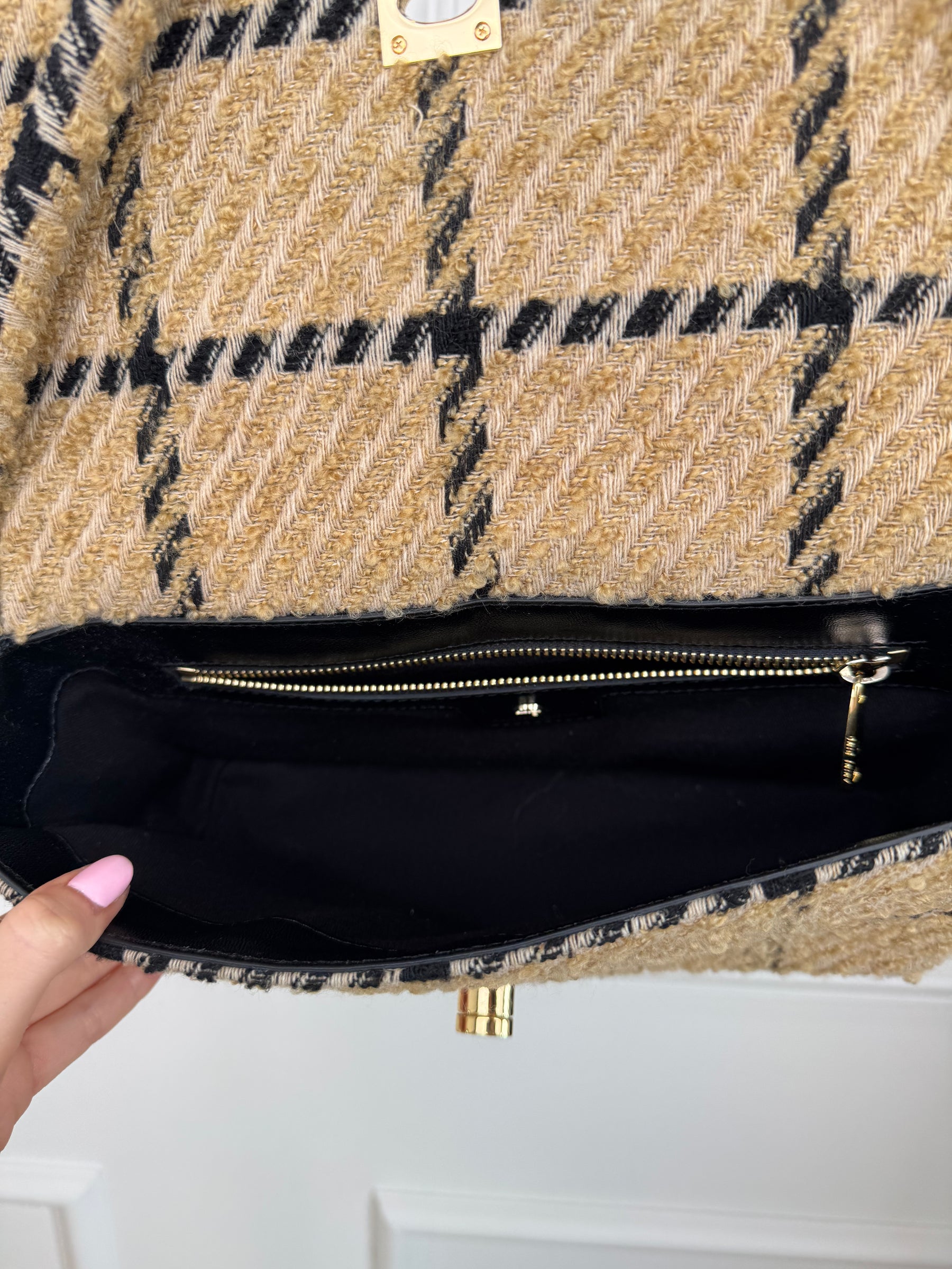 Anine Bing Nico Bag Camel Check