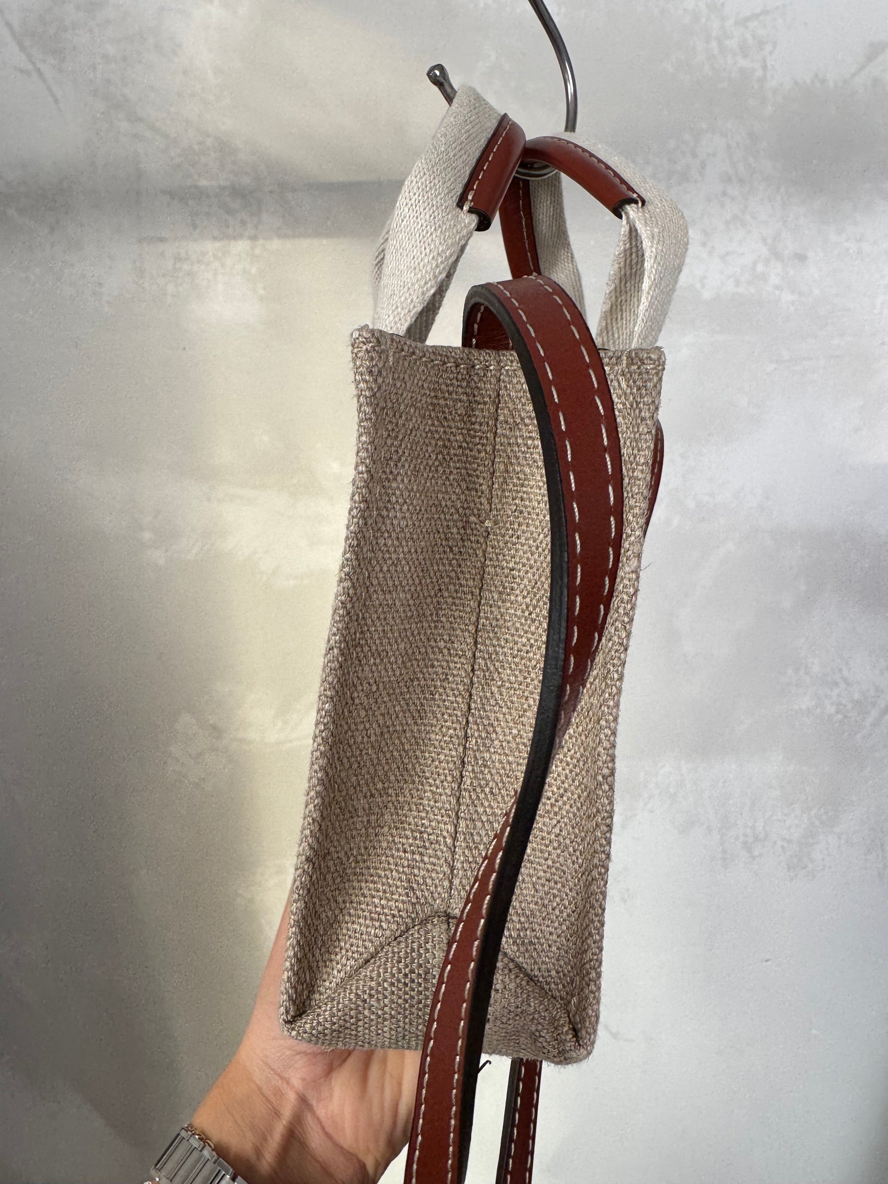 Chloé Canvas Logo Mini Woody Tote