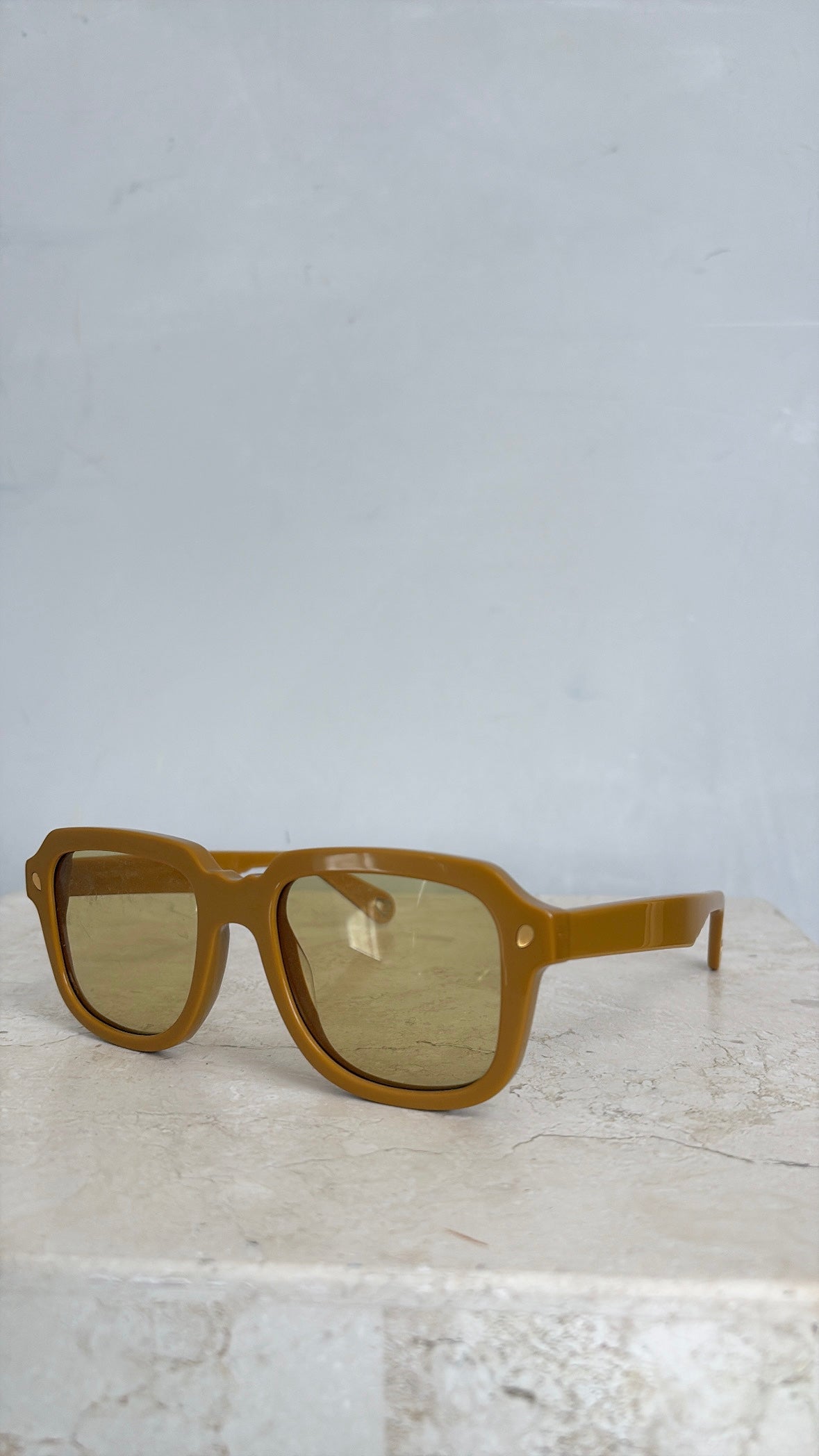 Lucy Folk Mustard Astral Traveller Sunglasses
