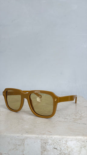 Lucy Folk Mustard Astral Traveller Sunglasses