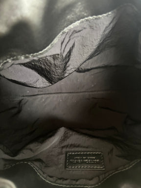 Bottega Veneta Black Intrecciato Leather 'Dustbag Notte' Bag