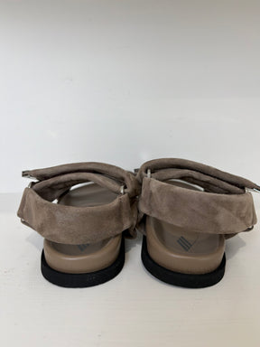THE ATTICO Faux Suede Stappy Sandal, 36