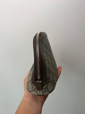 Gucci Ophidia Leather Trimmed Coated Canvas Cosmetic Case