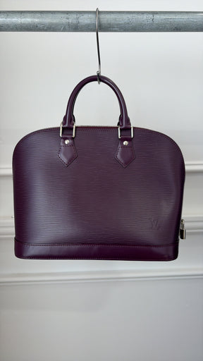 Louis Vuitton Aubergine Epi Leather Alma Bag MM