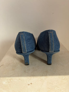 Acne Studios Denim Pointed Pump, 38